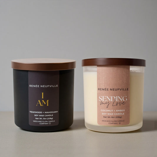 Scenting My Love Duo by Renee Neufville × Wick & Glow Candle Company