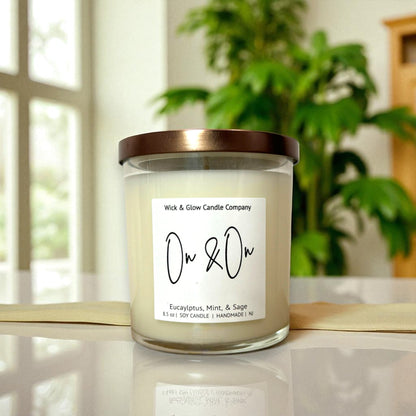 On and On | Luxury Soy Wax Candle – Eucalyptus & Mint
