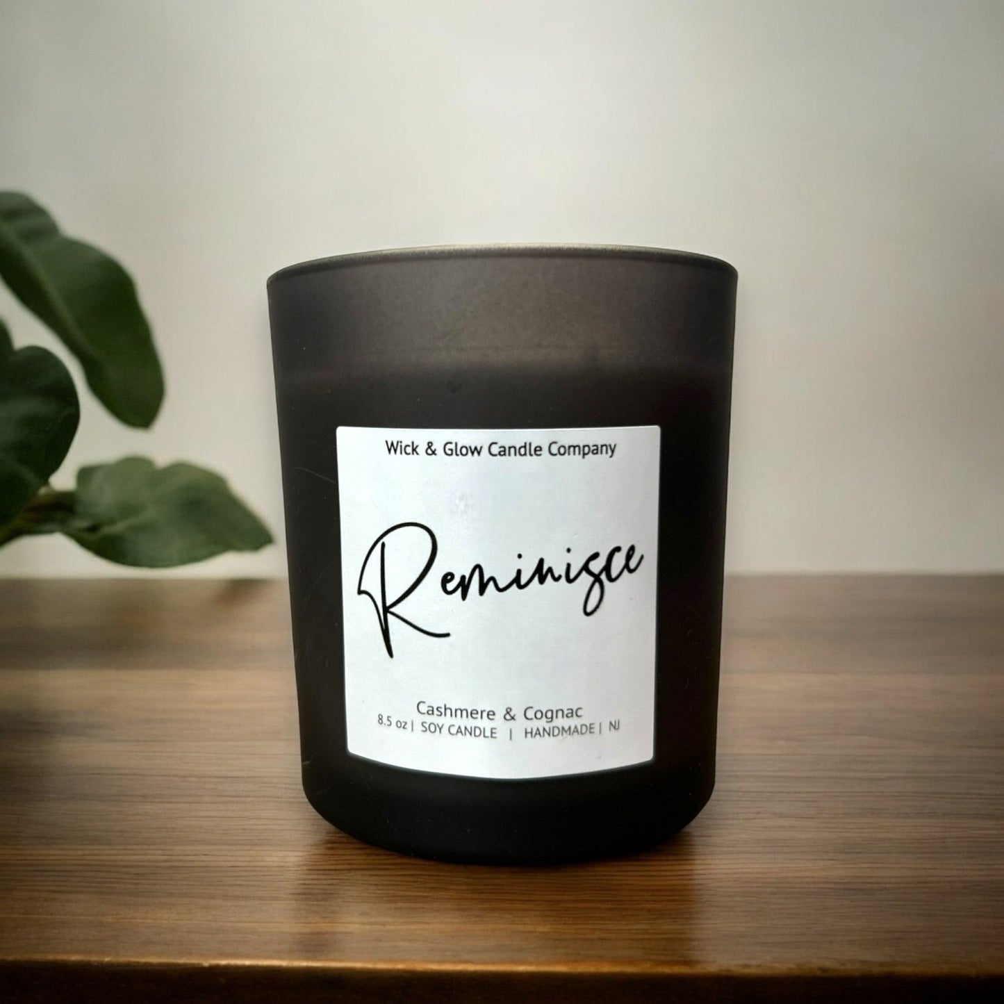 Reminisce | Luxury Soy Wax Candle – Cognac, Tobacco & Amber